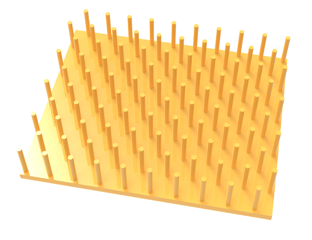 Schematic of the nanorod array