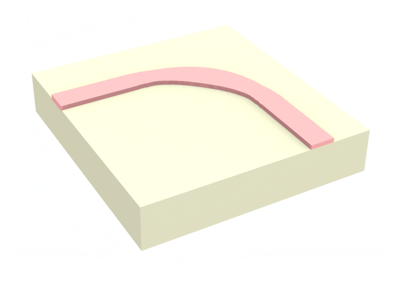 Schematic of the waveguide bend