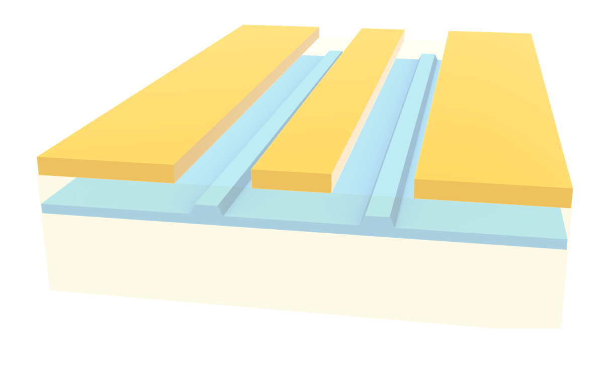 Schematic of the grating coupler