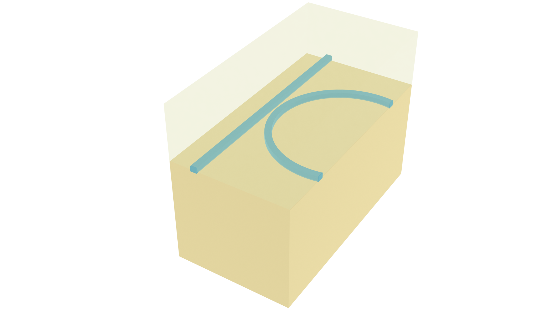 Schematic of the waveguide to ring coupling