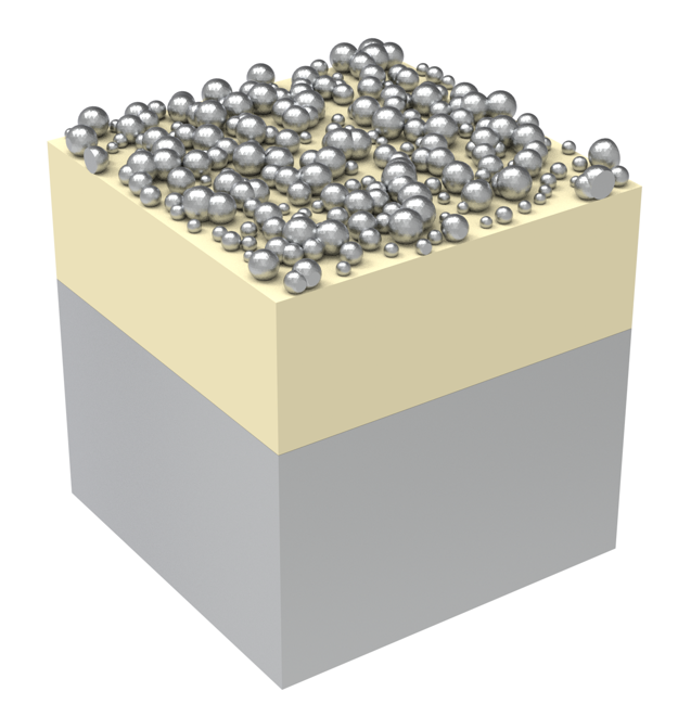 Schematic of the disordered plasmonic system