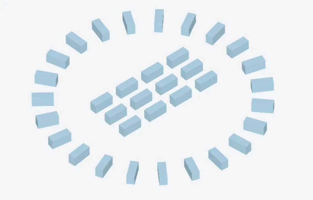 Geometries created using GeometryArray